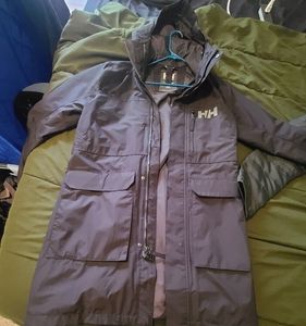 Free ship.Helly trench coat with insulated jacket